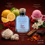 Dolce & Gabbana Light Blue Love Is Love Eau de Toilette 125ml fragrance notes featuring fruity, floral and musky accords – PerfumeSouq Qatar