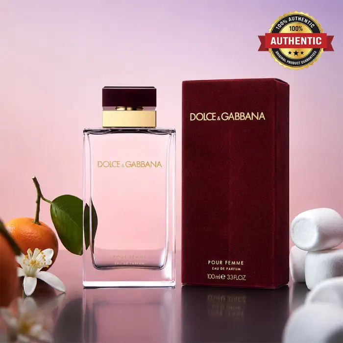 Dolce & Gabbana Pour Femme Eau de Parfum 100ML with elegant feminine bottle and luxury packaging in  Perfumesouq Qatar