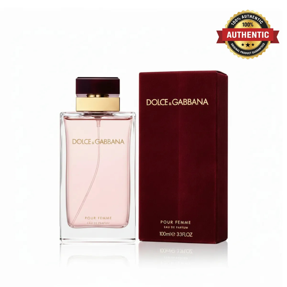 Authentic Dolce & Gabbana Pour Femme Eau de Parfum 100ml women's perfume bottle available at PerfumeSouq Qatar