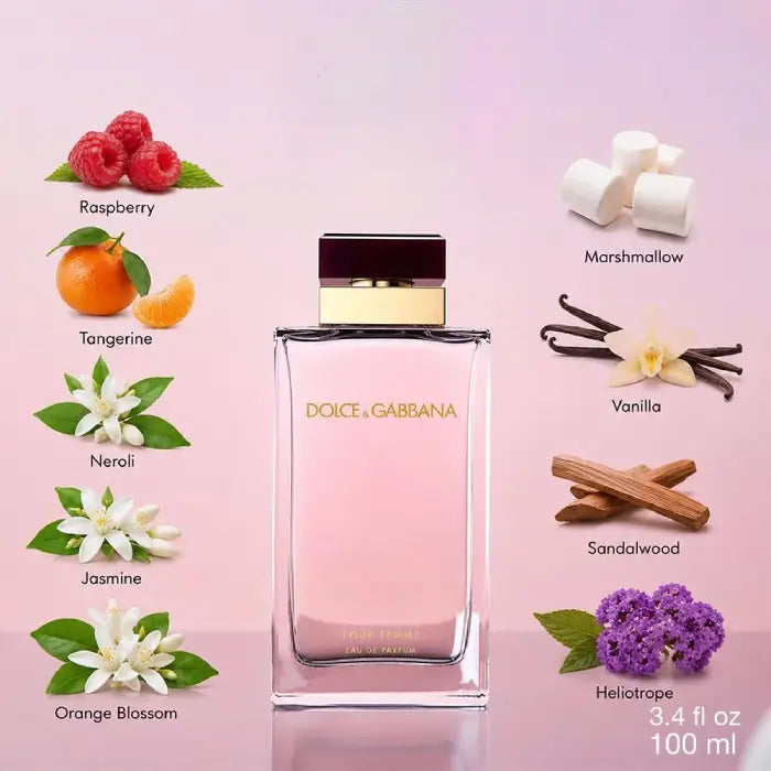 Dolce & Gabbana Pour Femme luxury fragrance bottle with elegant feminine perfume presentation  in Perfumesouq Qatar