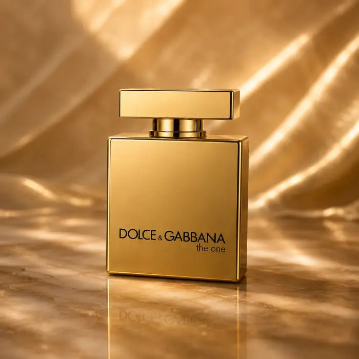 Dolce & Gabbana The One Gold premium perfume with radiant golden packaging and luxury feminine scent of Perfumesouq Qatar