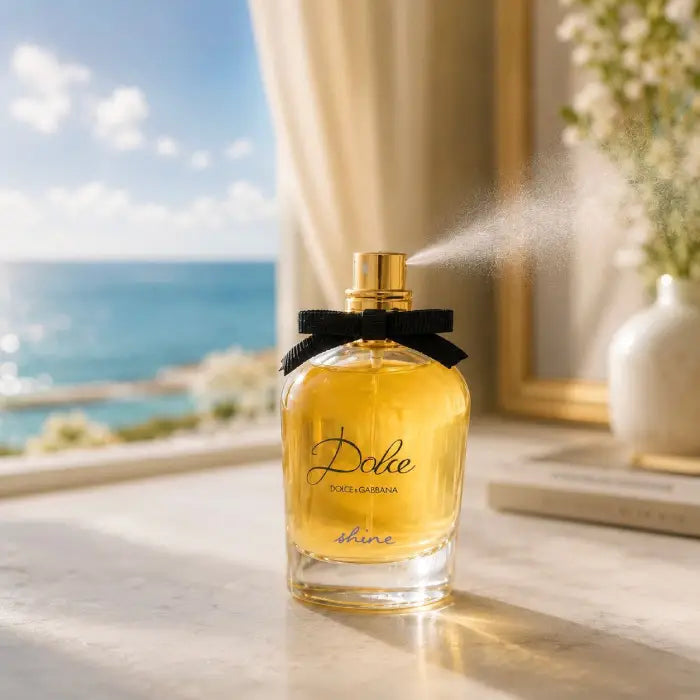 Dolce Shine 75ML luxury women’s perfume with stylish floral bottle and premium fragrance in Perfumesouq Qatar