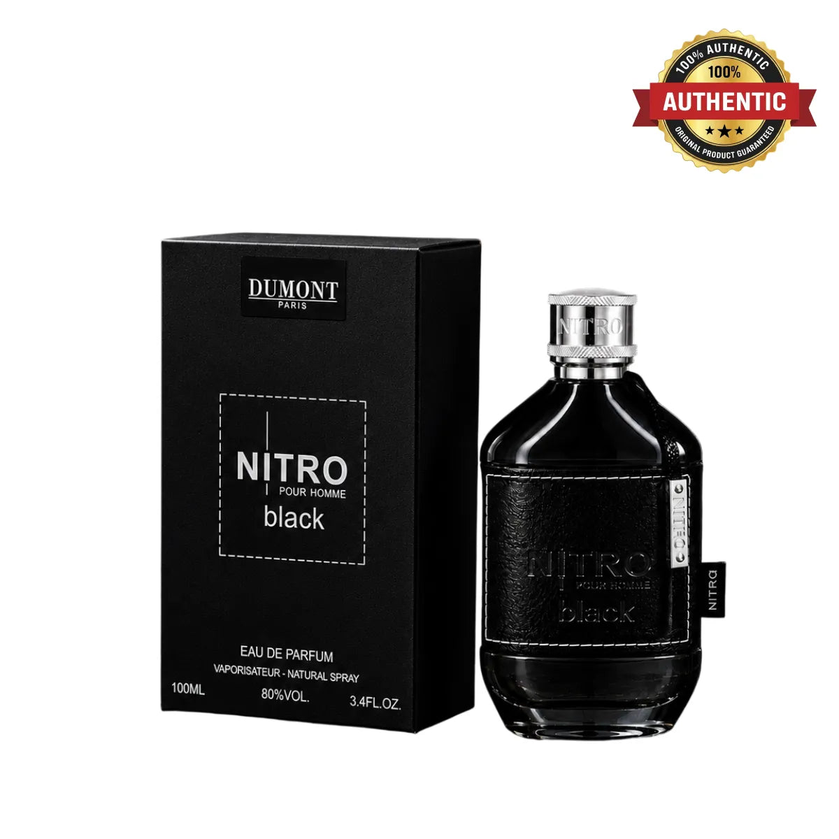 Dumont Nitro Black Eau De Parfum 100ml online in Qatar at best price, premium woody aromatic scent - perfumesouq Qatar