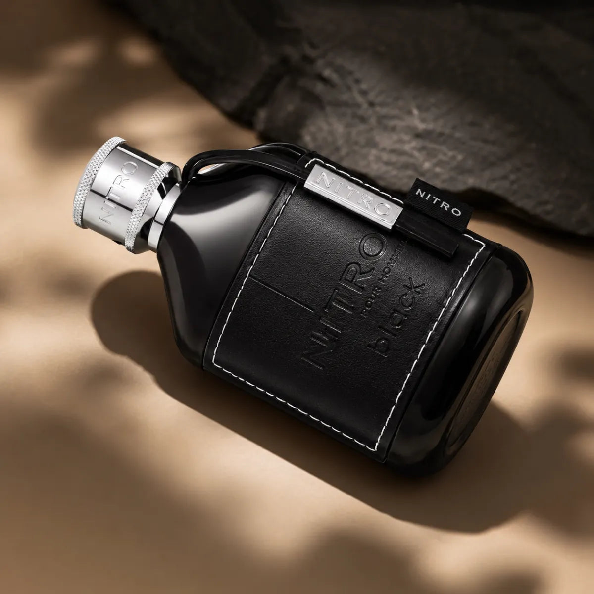 Dumont Nitro Black Eau De Parfum 100ml for best price in Qatar, rich woody fragrance with long-lasting scent - perfumesouq Qatar