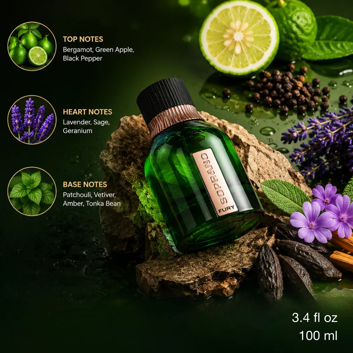 Authentic Dumont Soprano Fury Eau De Parfum 100ml for best price with fast delivery - perfumesouq Qatar