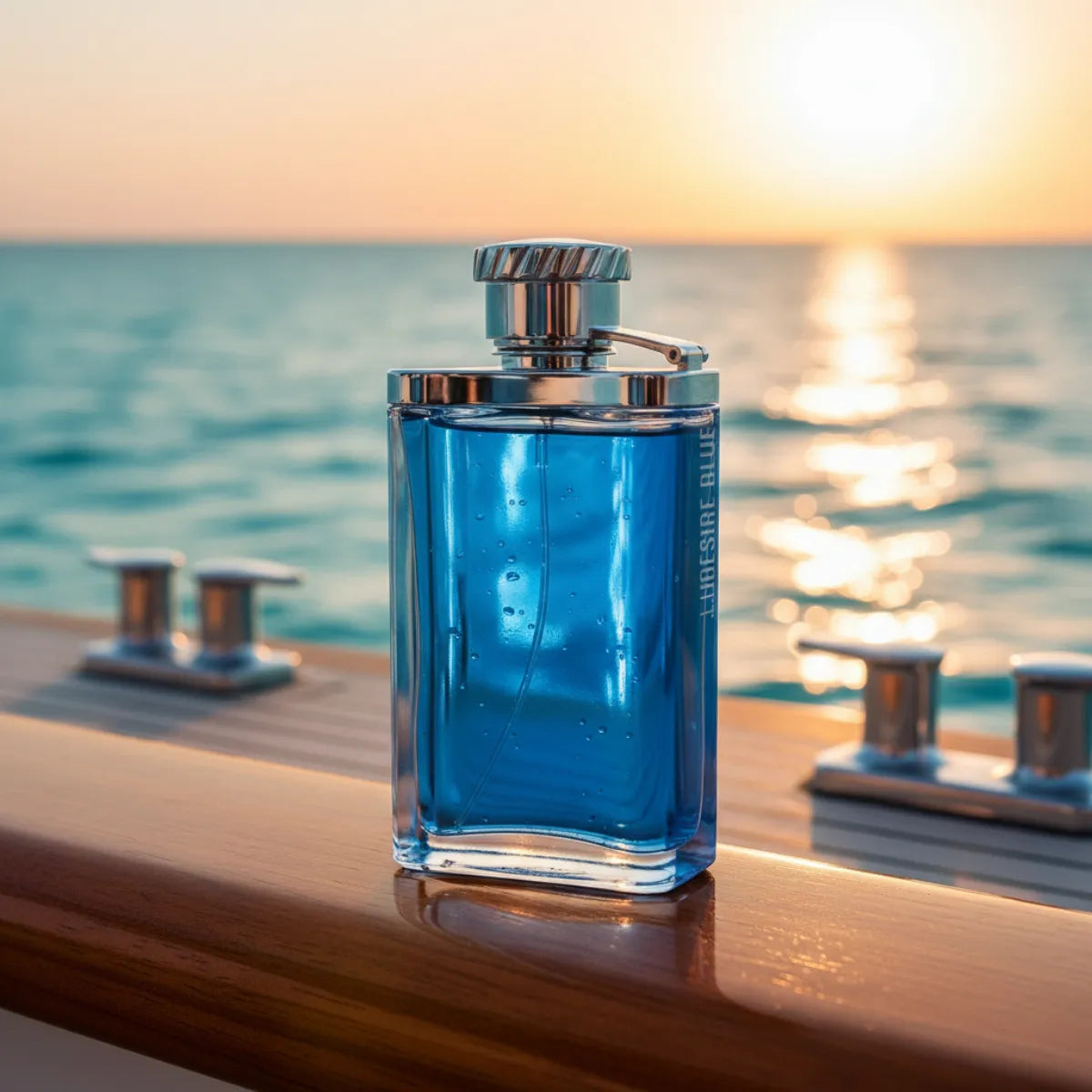 Luxury lifestyle image of Dunhill Desire Blue Eau de Toilette 100ML perfume | Perfume Souq Qatar
