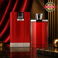 Dunhill Desire Red Eau de Toilette 100ML with bold red bottle and warm woody masculine fragrance from Perfumesouq Qatar