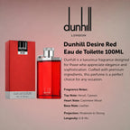 Dunhill Desire Red Eau de Toilette 100 ml fresh woody fragrance for men perfumesouq qatar