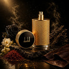 Dunhill Icon Absolute woody perfume for men with rich leather accords and luxury presentation from Perfumesouq Qatar