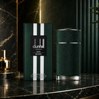 Dunhill Icon Racing fresh woody perfume for men with aromatic lavender and musk notes from Perfumesouq Qatar