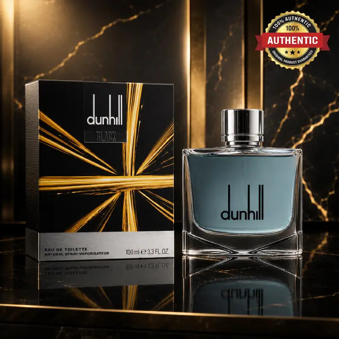DUNHIL BLACK EDT 100ML perfume bottle for men with sleek black design and luxury fragrance packaging at Perfumesouq Qatar