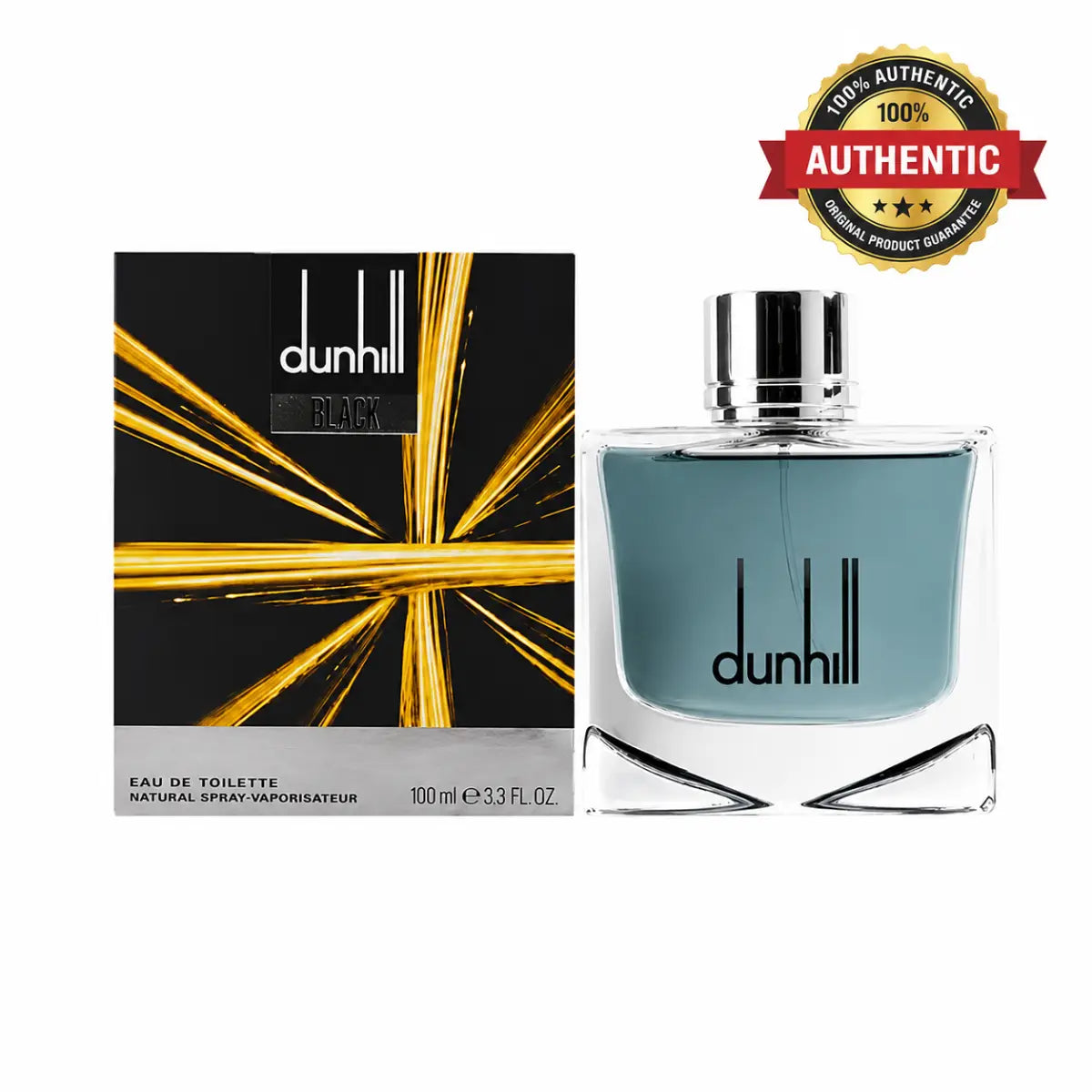 DUNHIL BLACK EDT 100ML men’s perfume bottle with elegant black finish and premium fragrance packaging from Perfumsouq Qatar