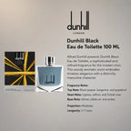 DUNHIL BLACK EDT 100ML information detailing from Perfumsouq Qatar