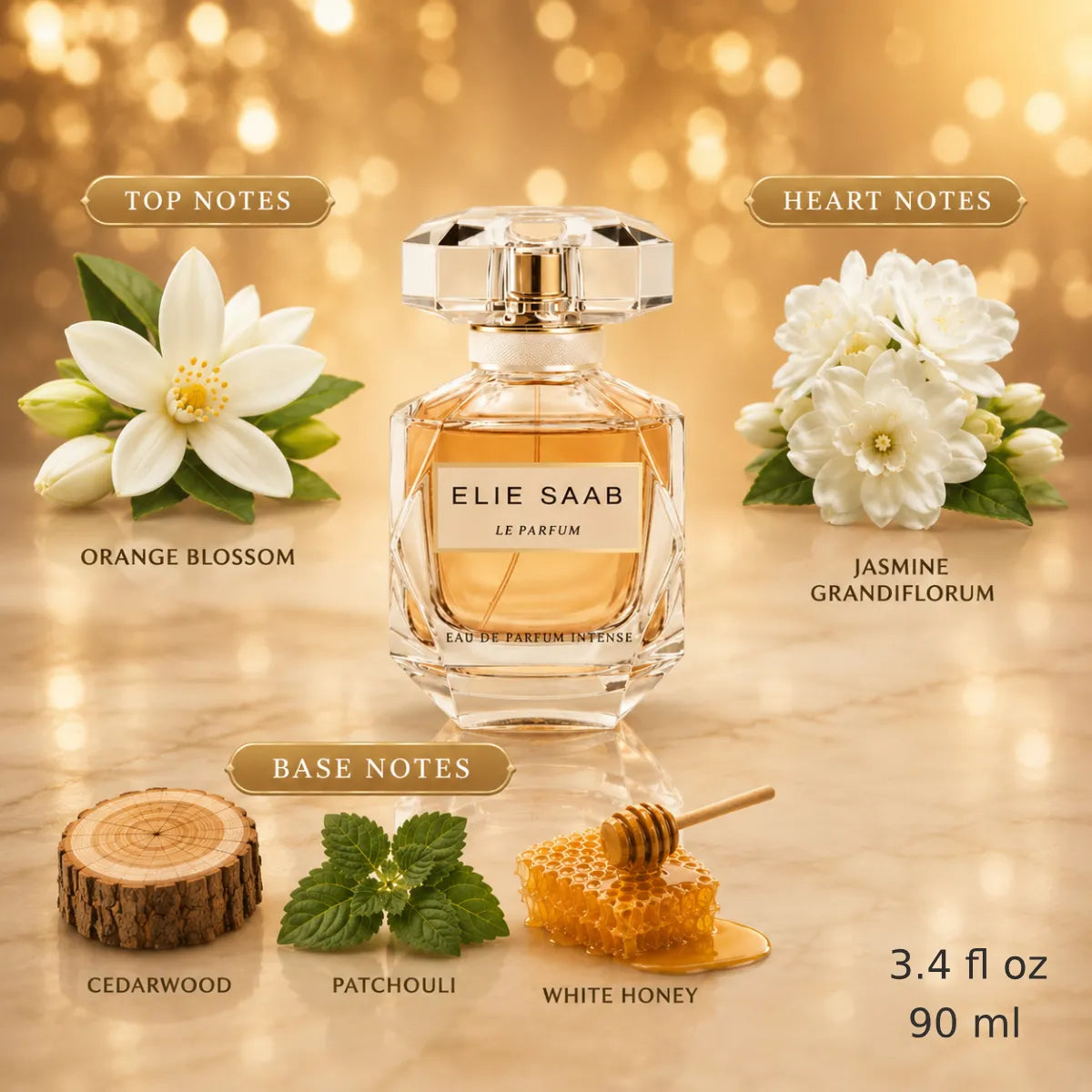 Elie Saab Le Parfum EDP fragrance notes with top, heart and base notes | Perfume Souq Qatar