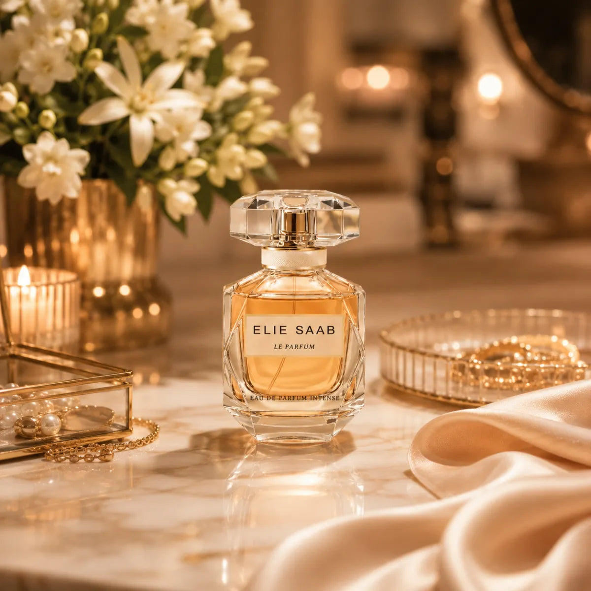 Luxury lifestyle image of Elie Saab Le Parfum EDP perfume | Perfume Souq Qatar