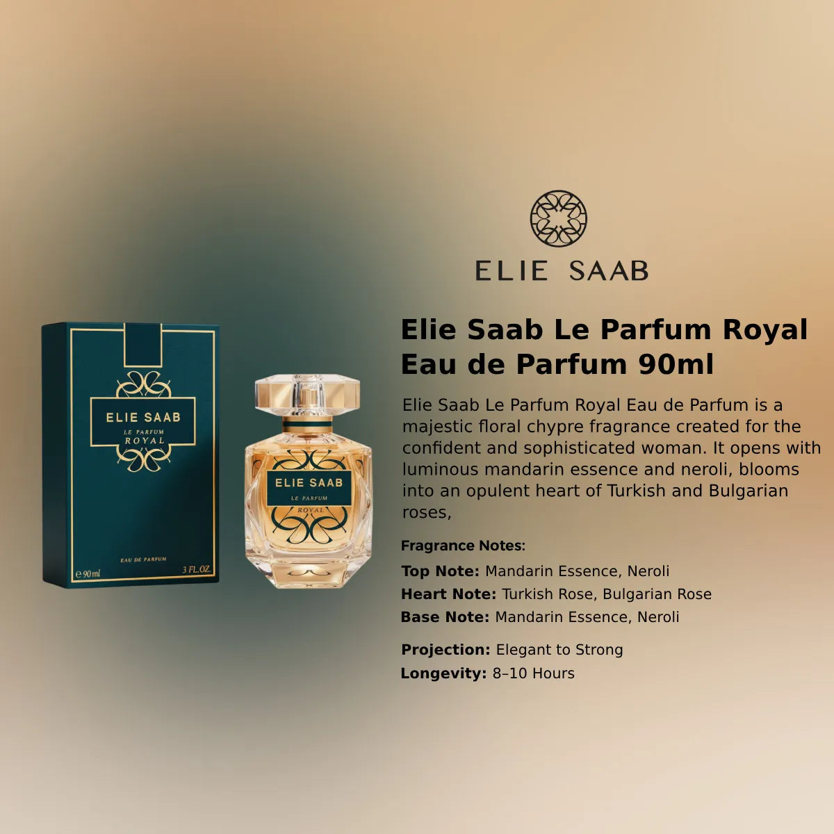 Elie Saab Le Parfum Royal EDP premium fragrance information | Perfume Souq Qatar