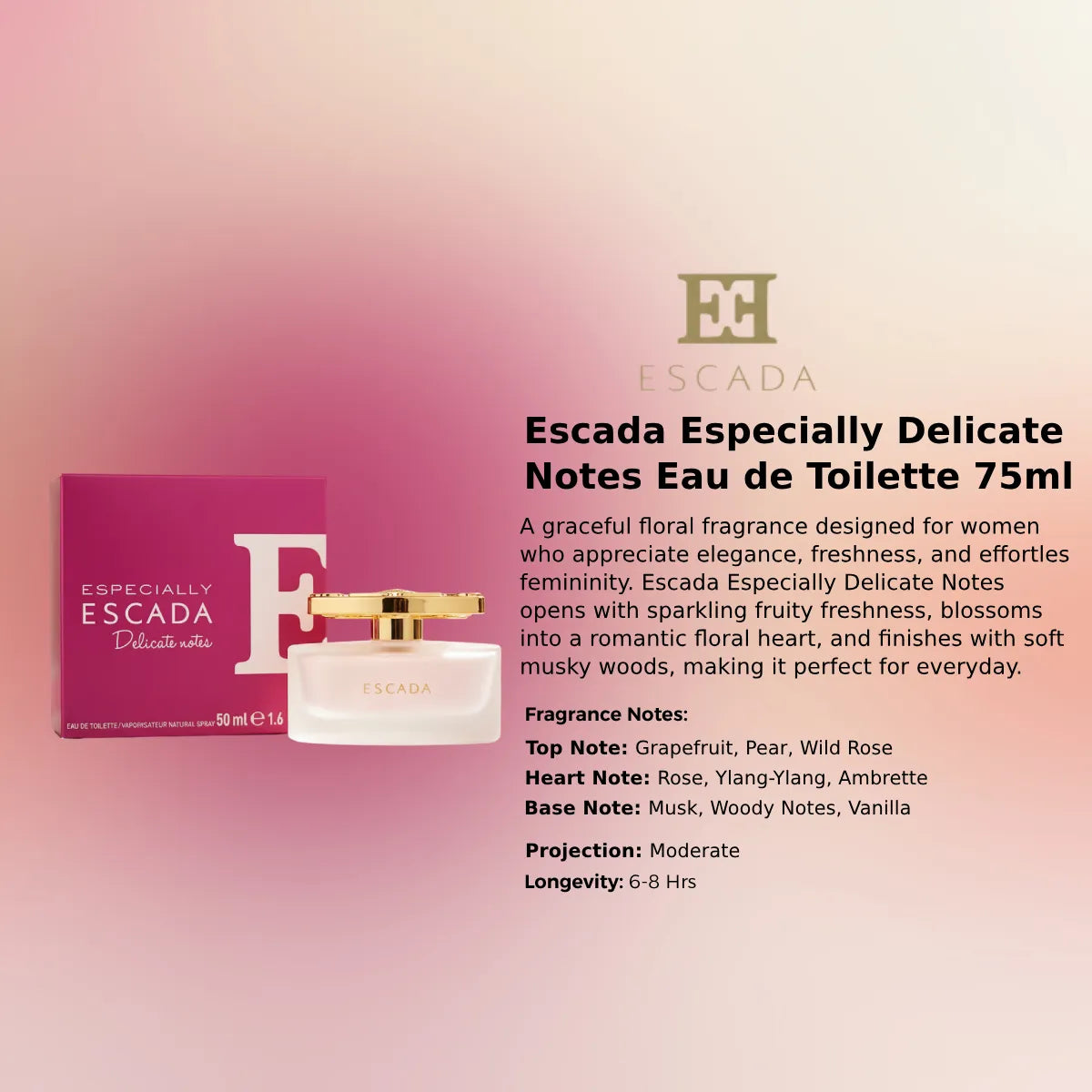 Escada Especially Delicate Notes Eau de Toilette Information PerfumeSouq.