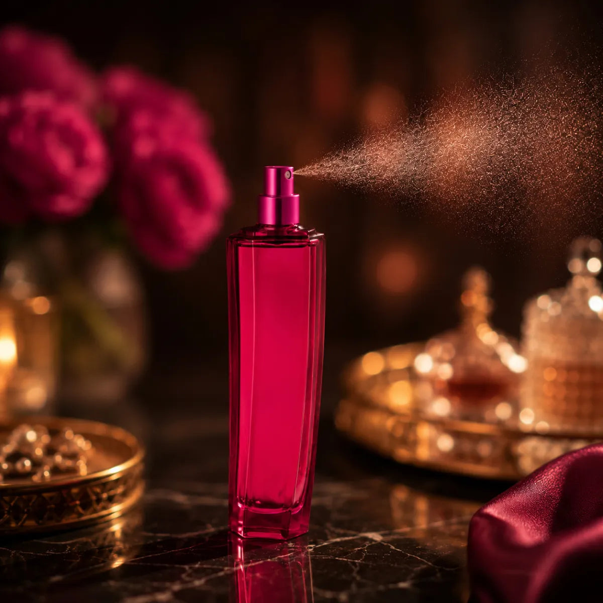 Escada Magnetism EDP perfume bottle with fragrance spray | Perfume Souq Qatar