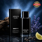 Giorgio Armani Code EDT 125ML with elegant masculine bottle and sophisticated oriental spicy fragrance from  Perfumesouq Qatar