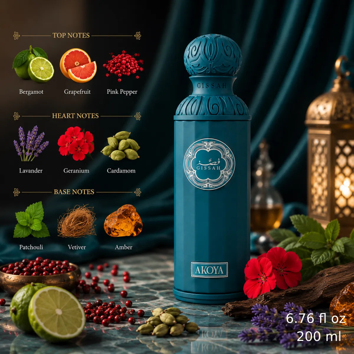 Authentic Gissah Akoya Eau De Parfum 200ml for best price with fast delivery - perfumesouq Qatar
