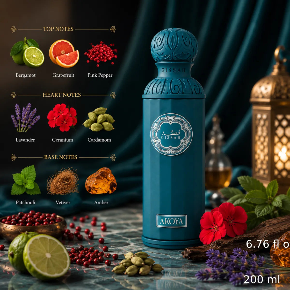 Authentic Gissah Akoya Eau De Parfum 200ml for best price with fast delivery - perfumesouq Qatar
