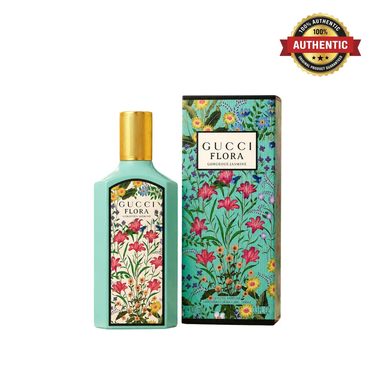 Gucci Flora Gorgeous Jasmine Eau De Parfum 100ml online in Qatar at best price, premium white floral scent - perfumesouq Qatar