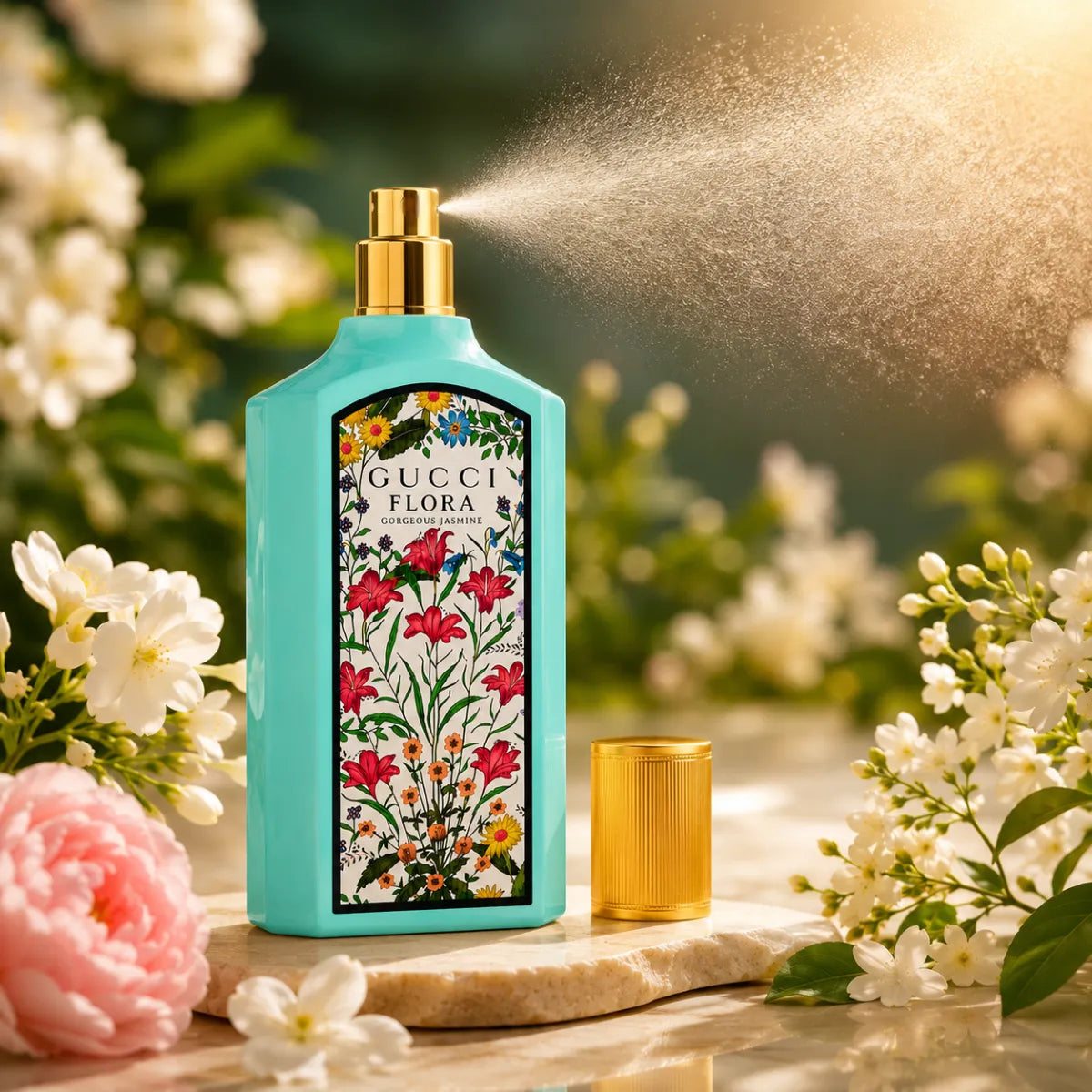 Original Gucci Flora Gorgeous Jasmine Eau De Parfum 100ml authentic luxury fragrance at best price in Qatar - perfumesouq Qatar