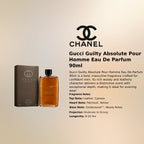 Gucci Guilty Absolute Pour Homme EDP 90ml luxury fragrance at best price in Qatar, authentic and genuine product - perfumesouq Qatar