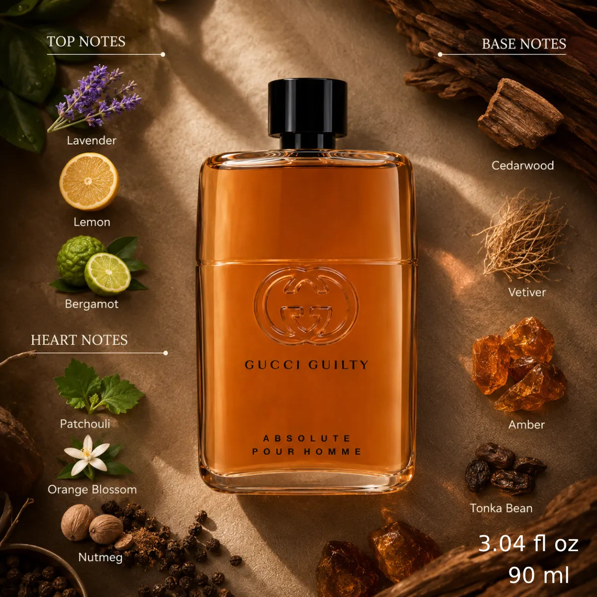 Authentic Gucci Guilty Absolute Pour Homme Eau De Parfum 90ml for best price with fast delivery - perfumesouq Qatar