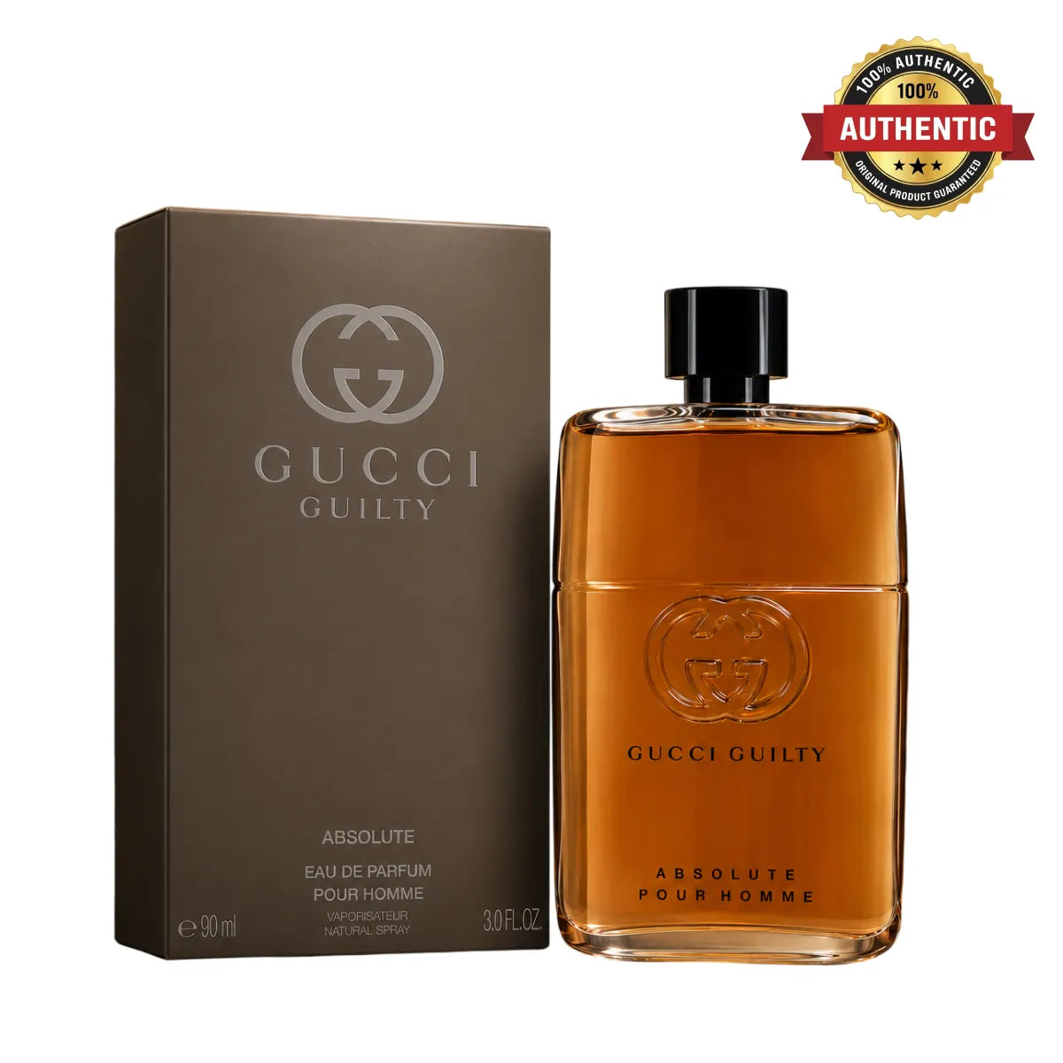 Gucci Guilty Absolute Pour Homme Eau De Parfum 90ml online in Qatar at best price, premium leather woody scent - perfumesouq Qatar