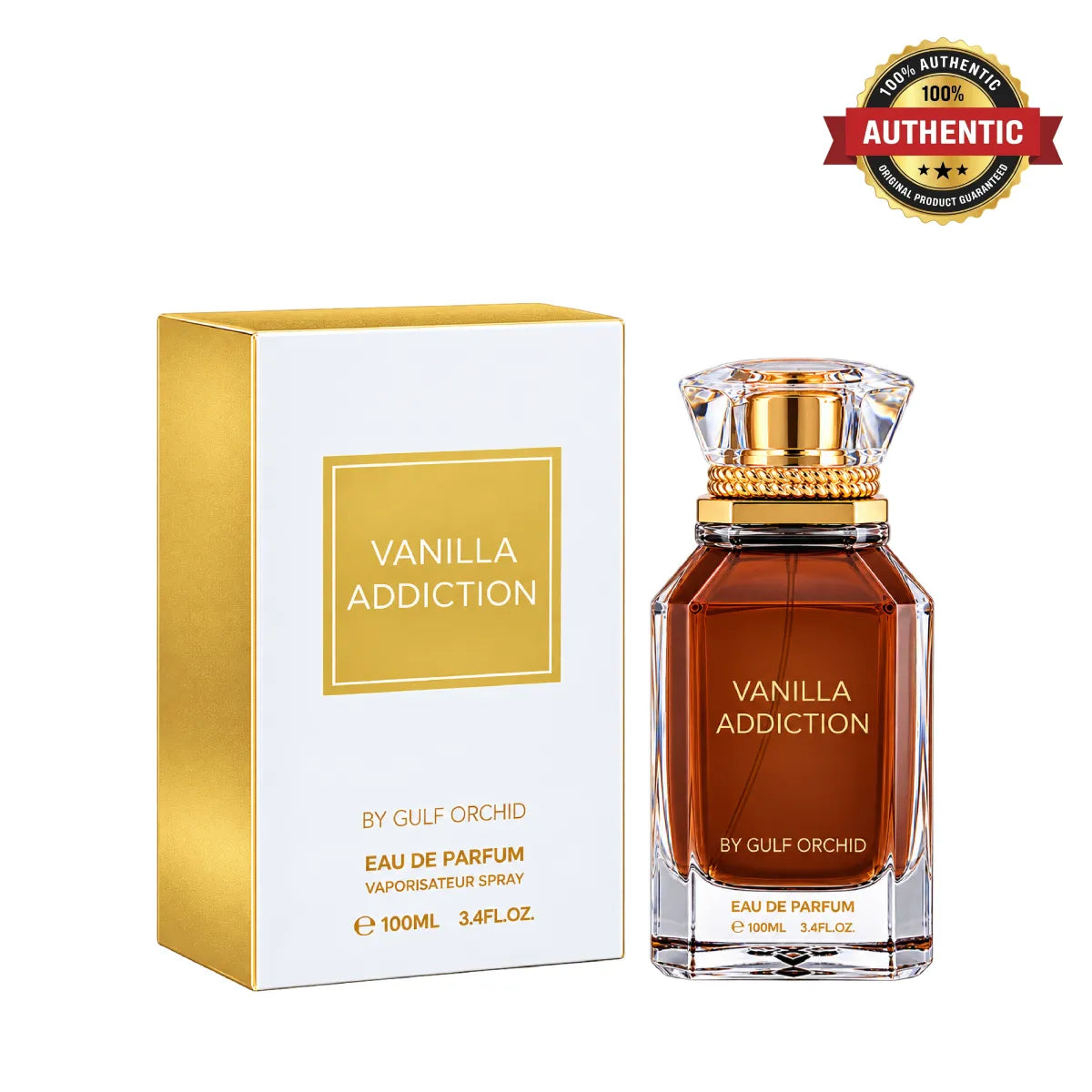 Gulf Orchid Vanilla Addiction Eau De Parfum 100ml Online at best price, premium vanilla fragrance - Perfumesouq Qatar

