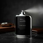 Jaguar Classic Black EDT 100ml perfume bottle spraying fragrance | Perfume Souq Qatar