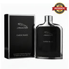 Authentic Jaguar Classic Black EDT 100ml with box on white background | Perfume Souq Qatar.