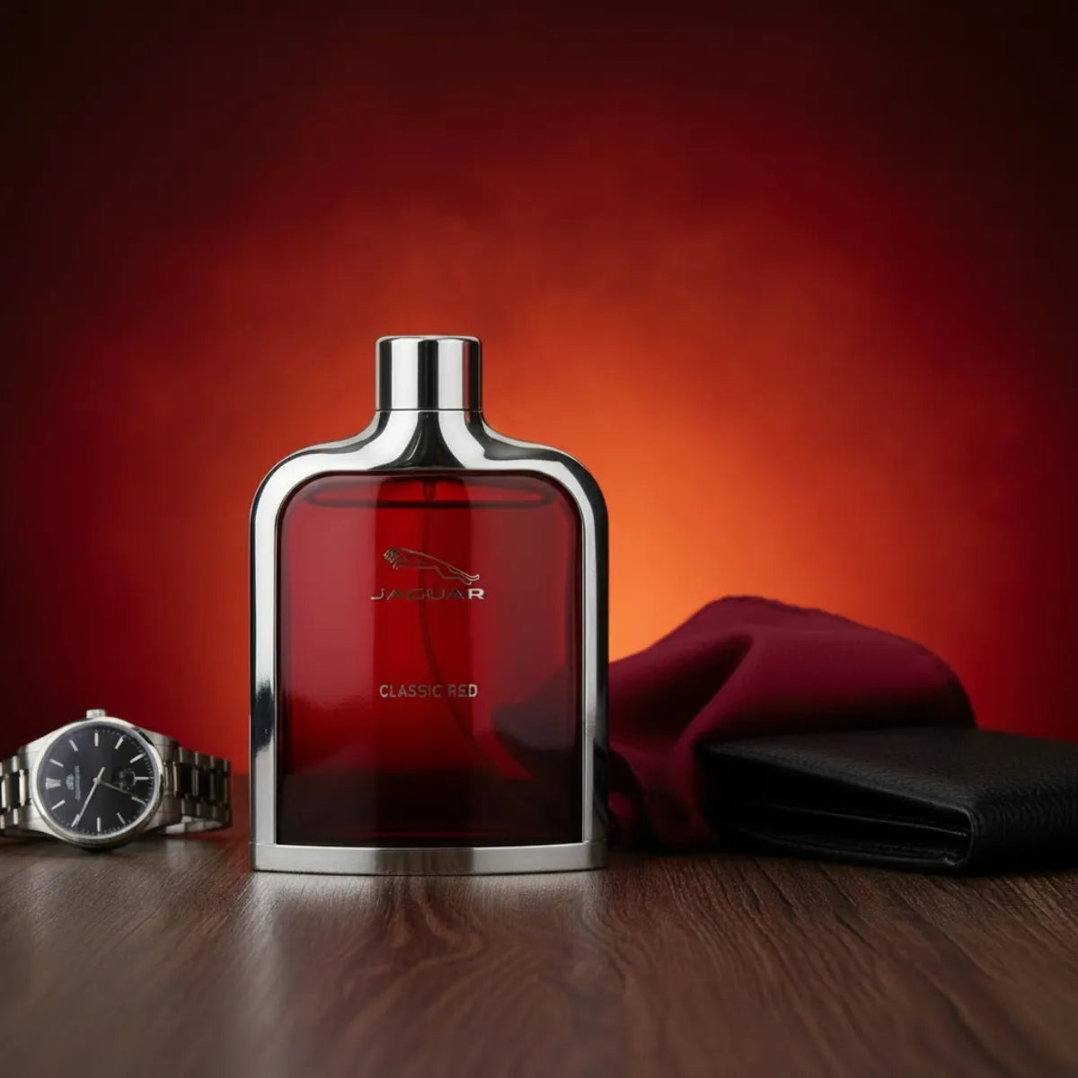 Luxury lifestyle image of Jaguar Classic Red EDT perfume | Perfume Souq Qatar