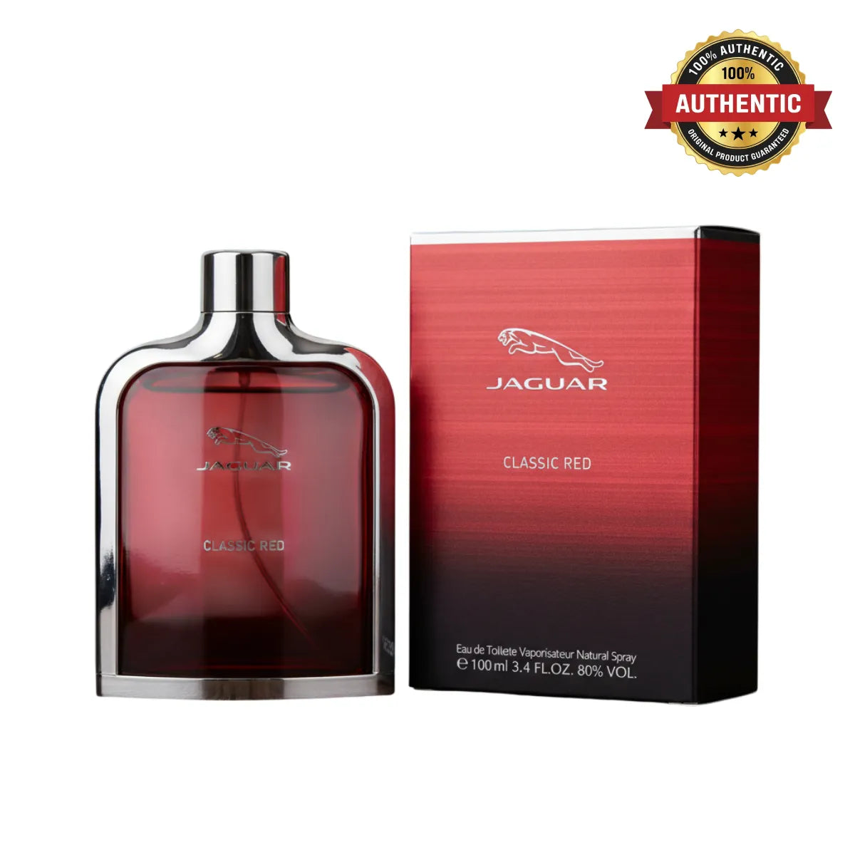 Authentic Jaguar Classic Red Eau de Toilette 100ml with box | Perfume Souq Qatar