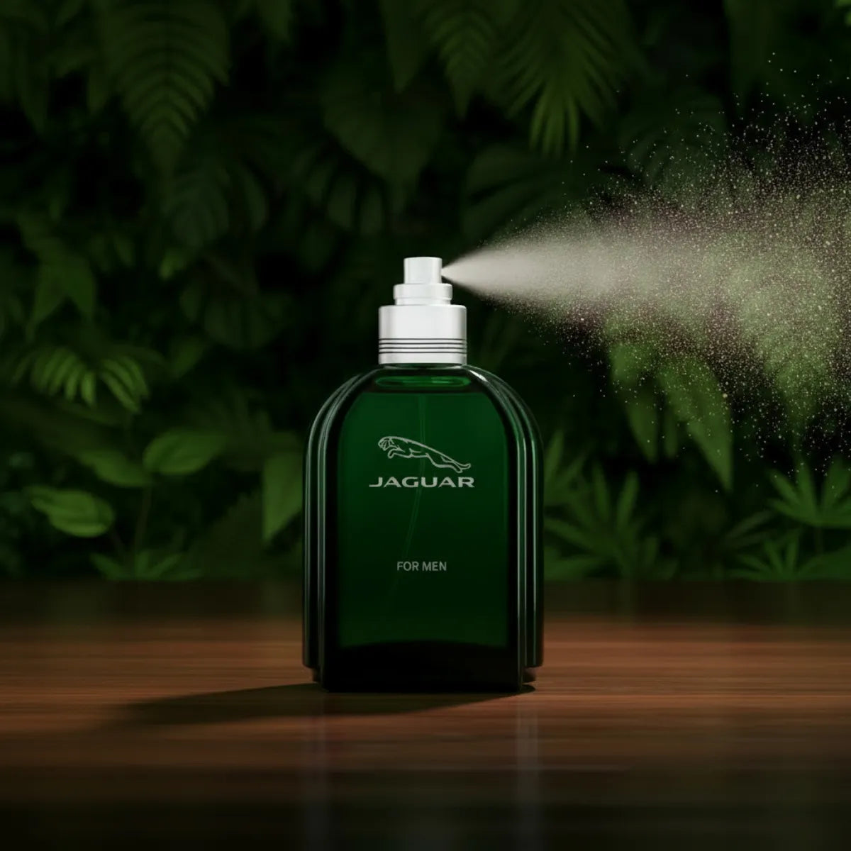 Jaguar Green EDT perfume bottle with fragrance spray | Perfume Souq Qatar