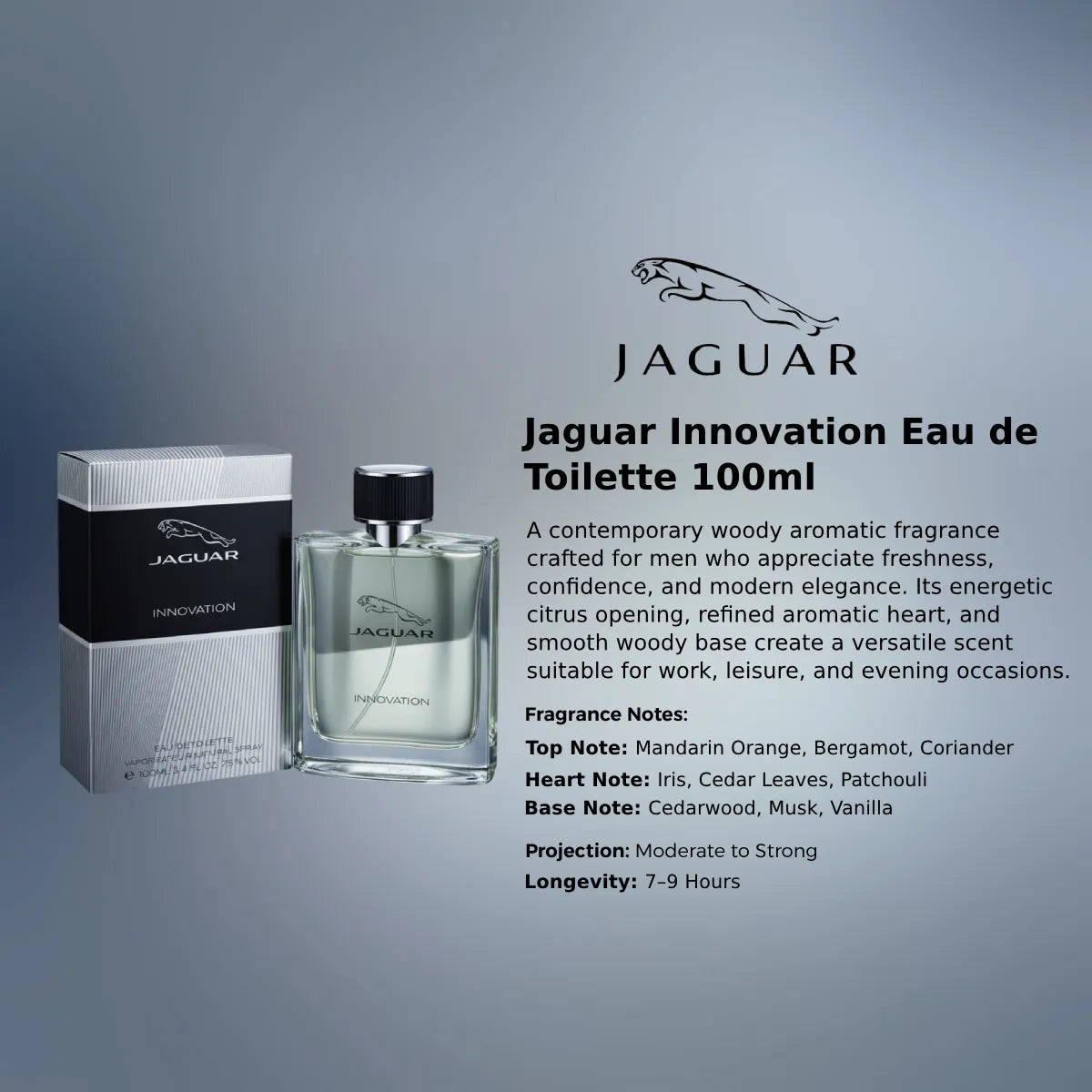 Jaguar Innovation EDT premium fragrance information | Perfume Souq Qatar