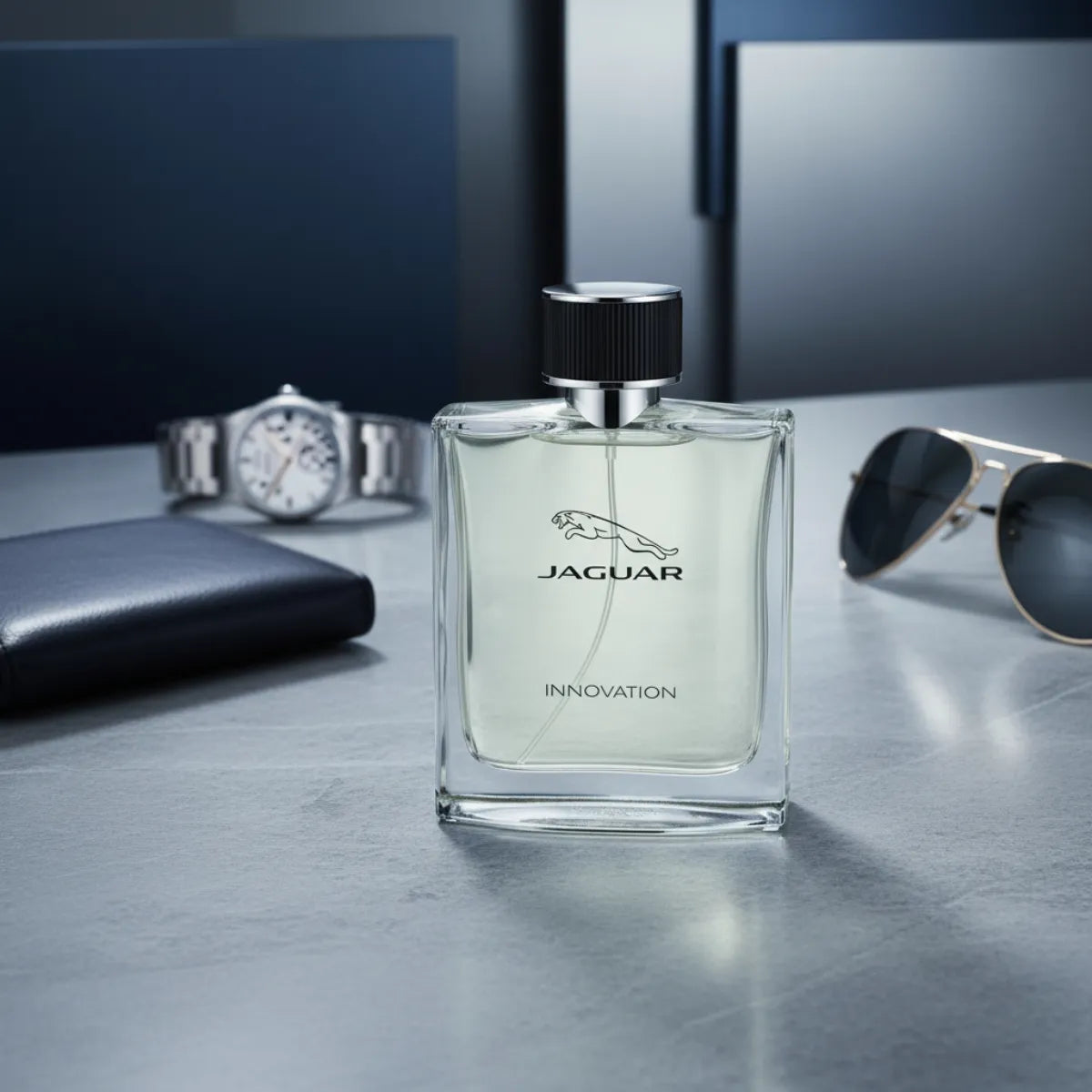 Luxury lifestyle image of Jaguar Innovation EDT perfume | Perfume Souq Qatar