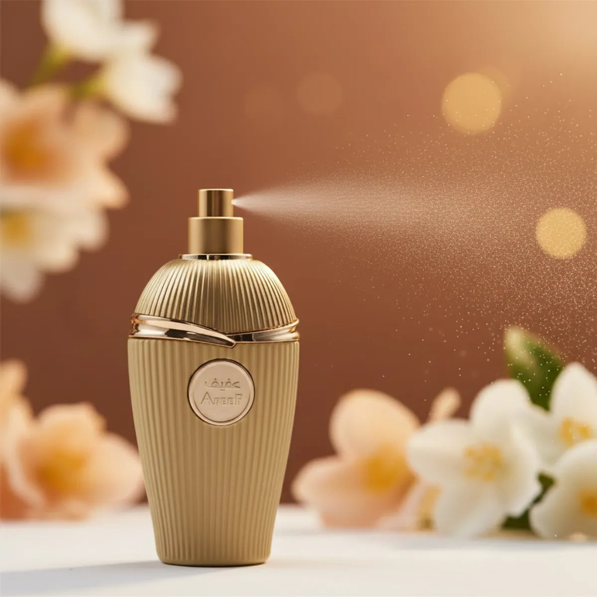 Lattafa Afeef EDP perfume bottle with fragrance spray | Perfume Souq Qatar
