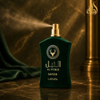 Lattafa Al Noble Safeer 100ml Eau de Parfum crisp citrus mist scent blended with aromatic spice and soft woods Perfumesouq Qatar