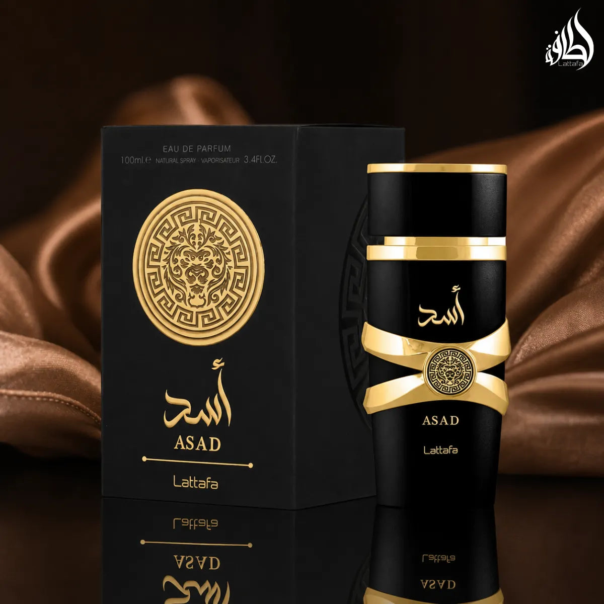 Buy Lattafa Asad Eau De Parfum 100ml online in Qatar at the best price, authentic men's fragrance - Perfumesouq Qatar