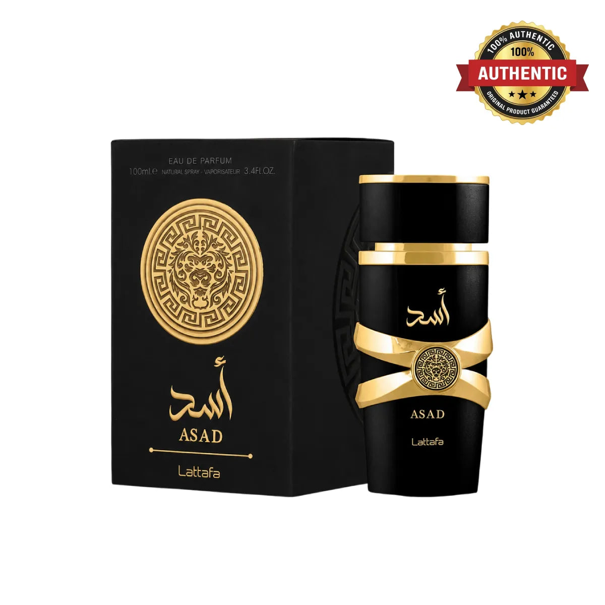 Lattafa Asad Eau De Parfum 100ml in Qatar, bold oriental woody fragrance with long-lasting scent - Perfumesouq Qatar