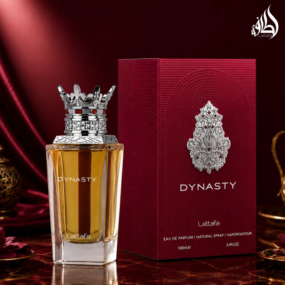 Buy Lattafa Dynasty Eau De Parfum 100ml online in Qatar for best price, luxury oriental fragrance - perfumesouq Qatar