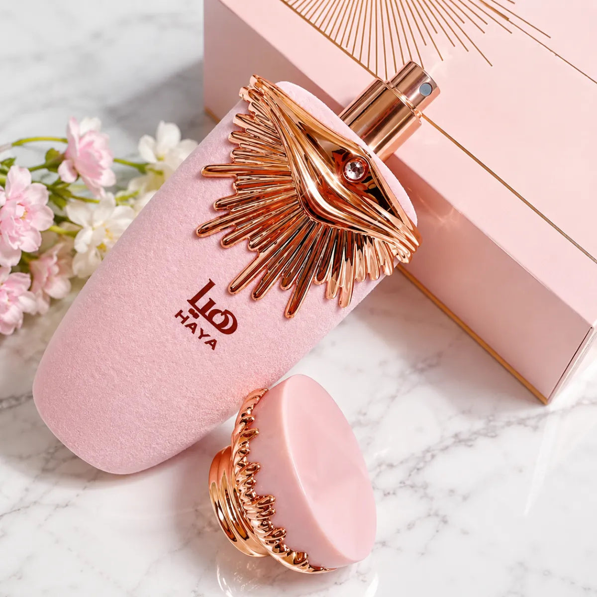 Lattafa Haya Eau De Parfum 100ml For Women for best price in Qatar, captivating floral fruity scent with long-lasting freshness – Perfumesouq Qatar.