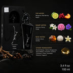 Lattafa Maahir Black Edition Eau De Parfum 100ml for best price in Qatar, rich woody fragrance with long-lasting scent - perfumesouq Qatar