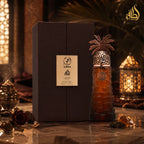 Lattafa Pride Ajwad EDP 90 ml luxury unisex fragrance with elegant gold detailing, available online at Perfumesouq Qatar