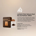 Lattafa Pride Natural Oud EDP 100ml luxury fragrance at best price in Qatar, authentic and genuine product - perfumesouq Qatar