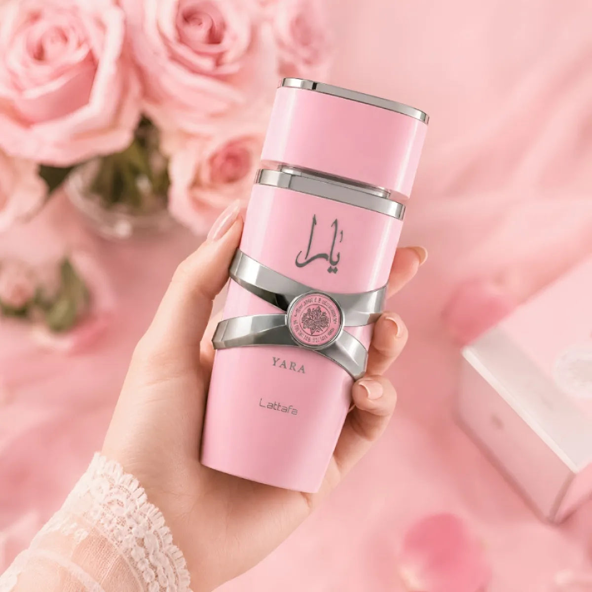 Buy Lattafa Yara Pink Eau de Parfum 100 ml online with a soft feminine fragrance from Perfumesouq Qatar