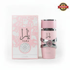 Lattafa Yara Pink EDP for Women with soft fruity-floral sweetness and creamy vanilla finish from Perfumesouq Qatar