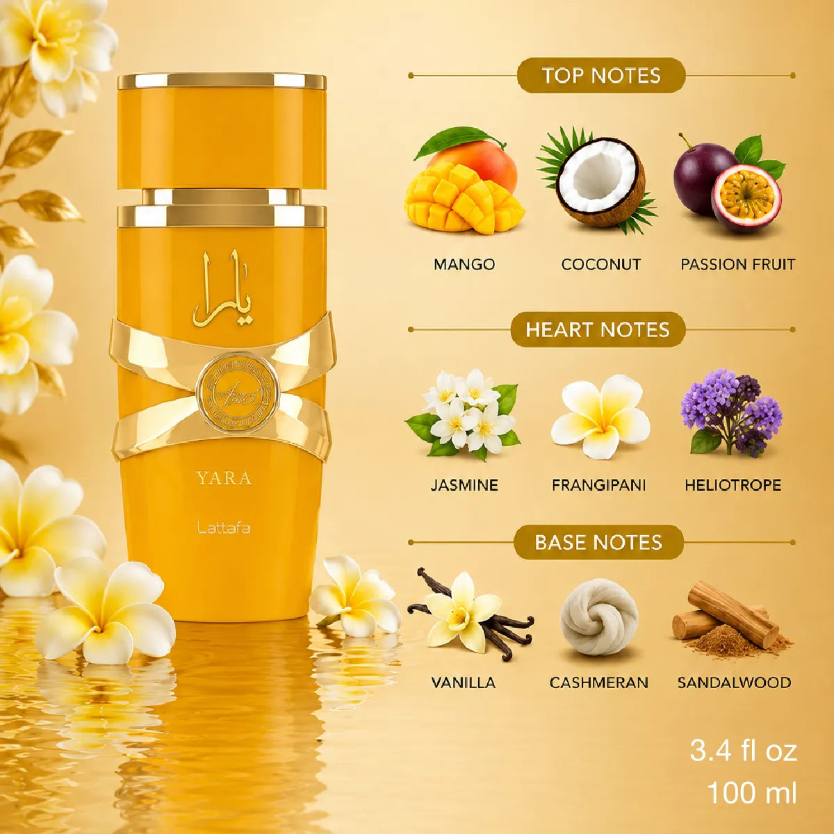 Authentic Lattafa Yara Tous Eau De Parfum 100ml for best price with fast delivery - perfumesouq Qatar